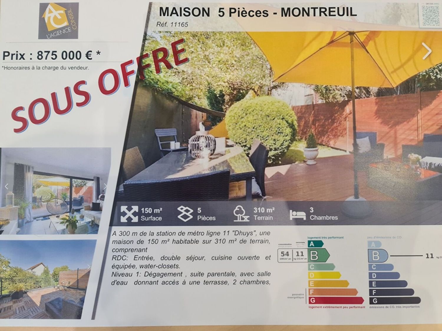 Maison à vendre, 150m², Montreuil