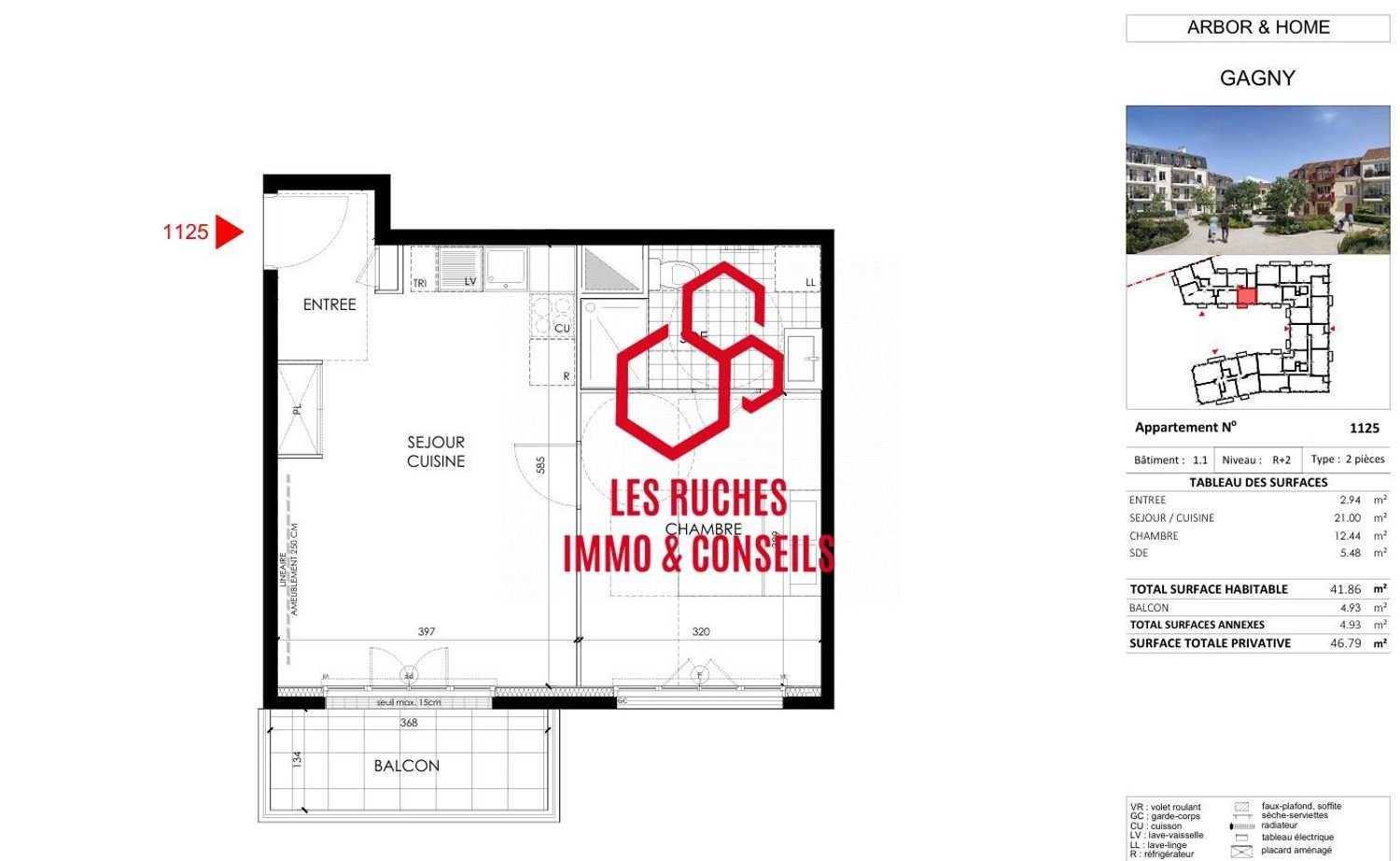 Appartement à vendre, 41m², Gagny