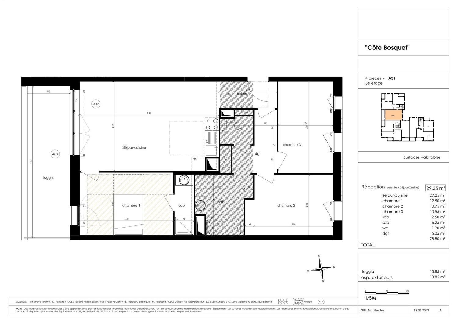 Appartement à vendre, 79m², Reims