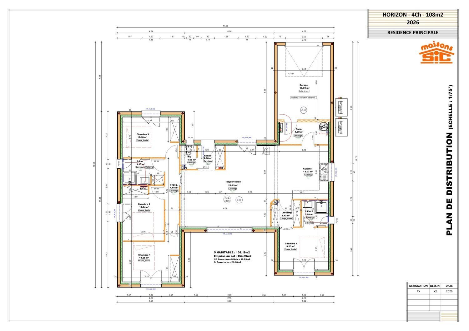 Maison à vendre, 108m², Dunes