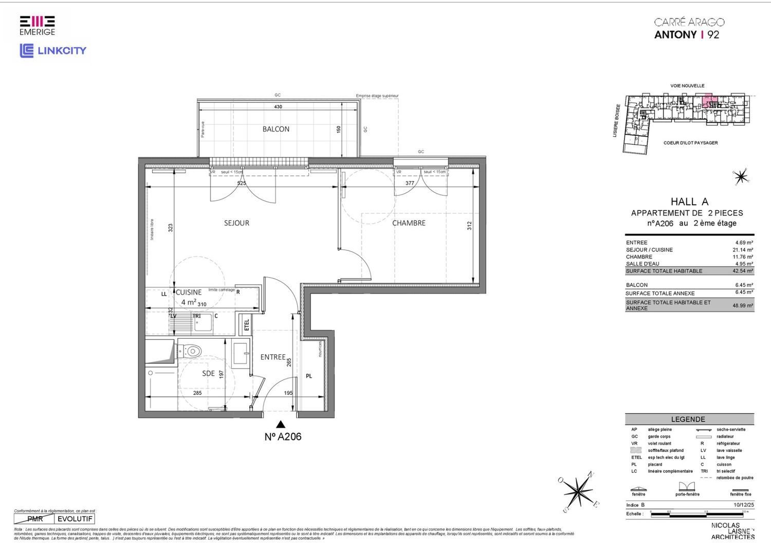 Appartement à vendre, 43m², Antony