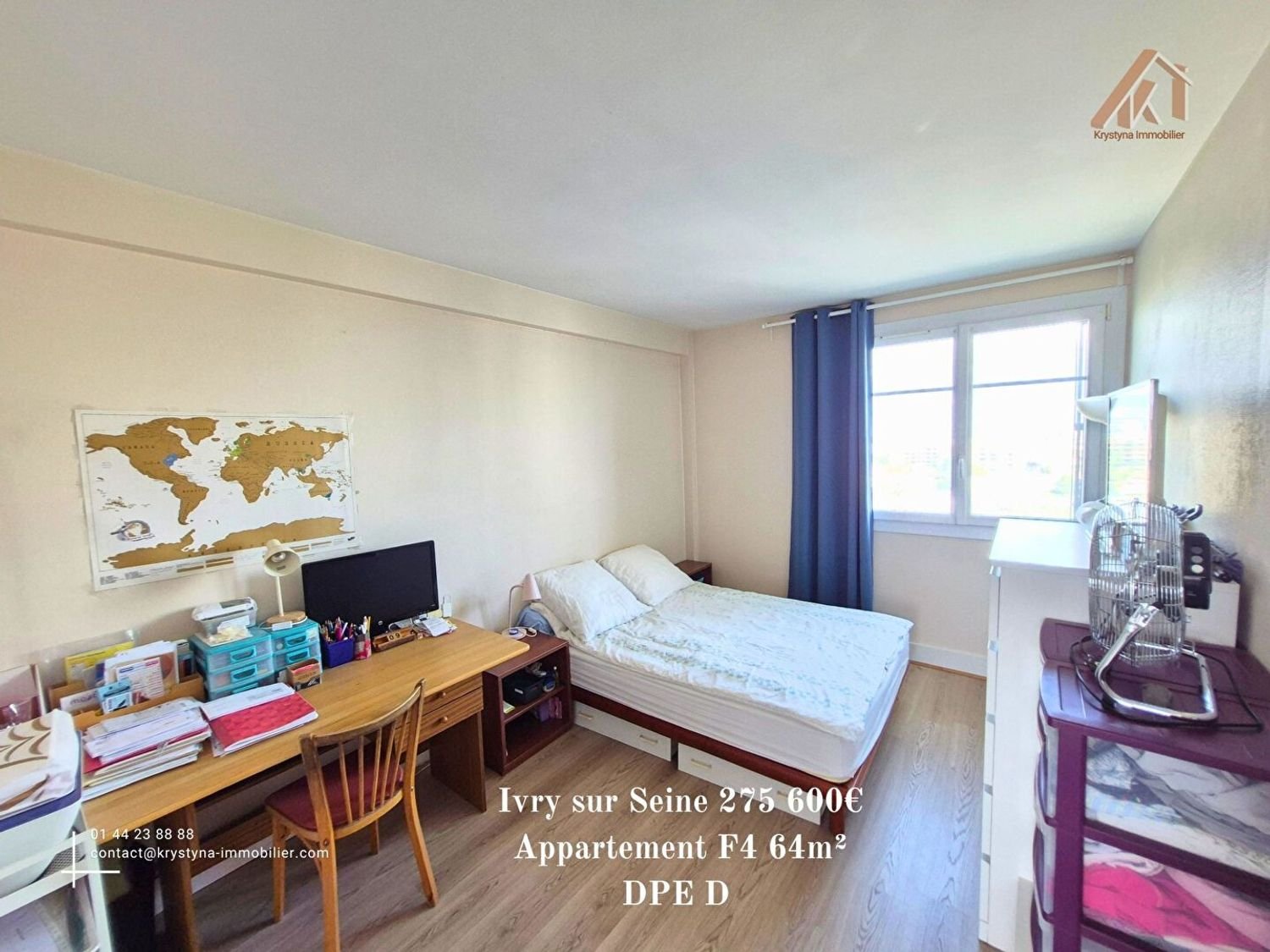 Appartement à vendre, 64m², Ivry-sur-Seine