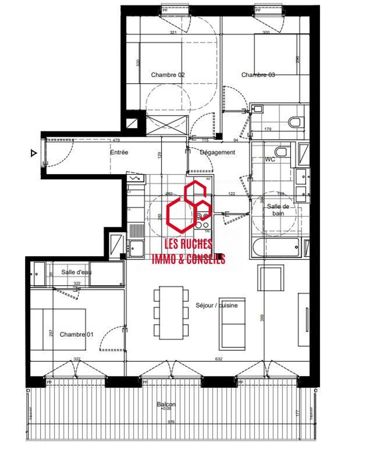 Appartement à vendre, 87m², Sceaux
