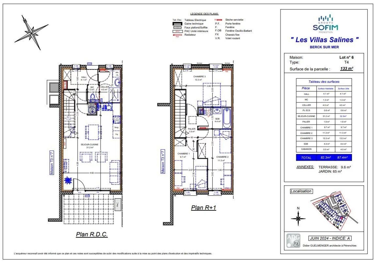 Maison à vendre, 82m², Berck
