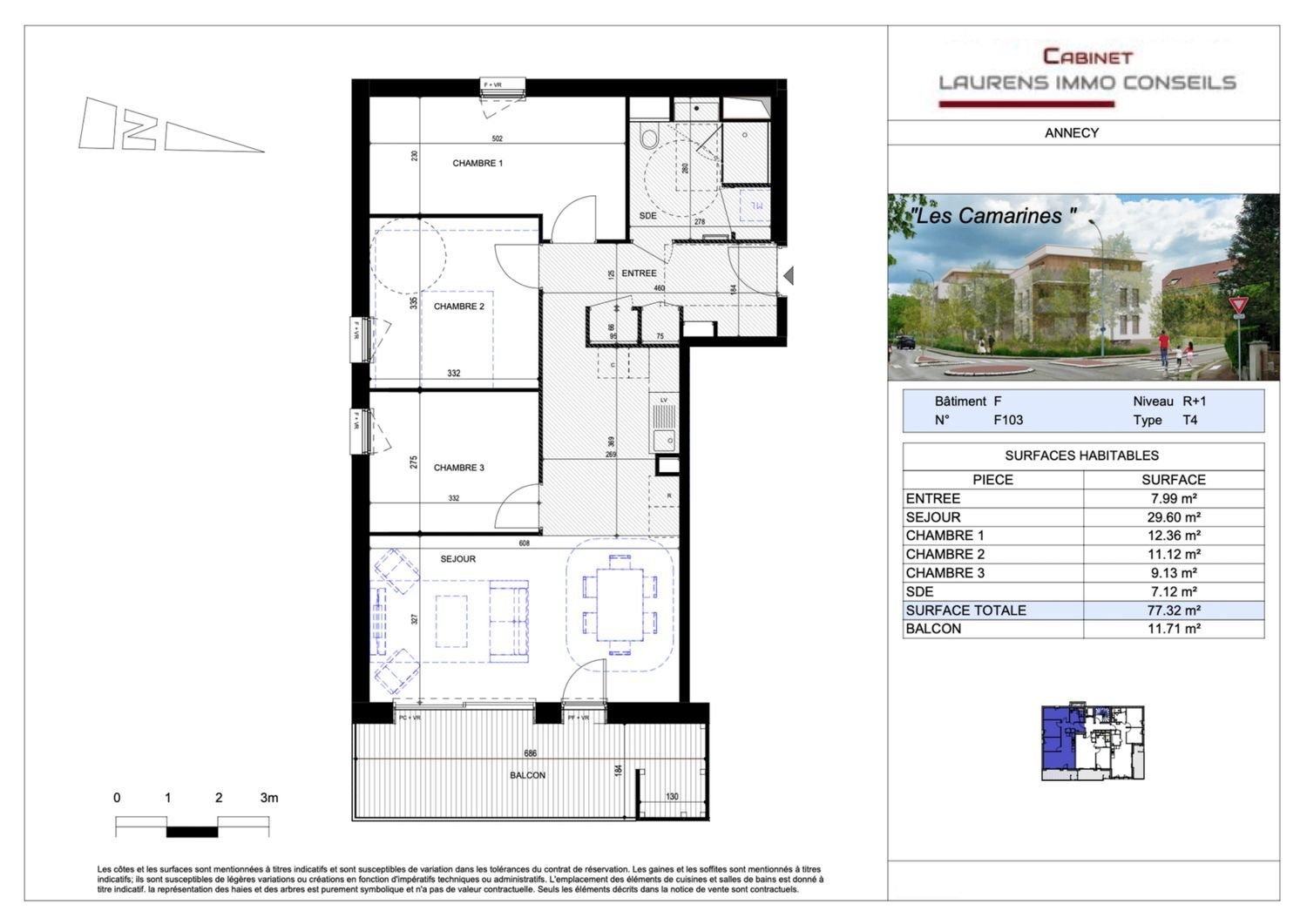 Appartement à vendre, 77m², Annecy