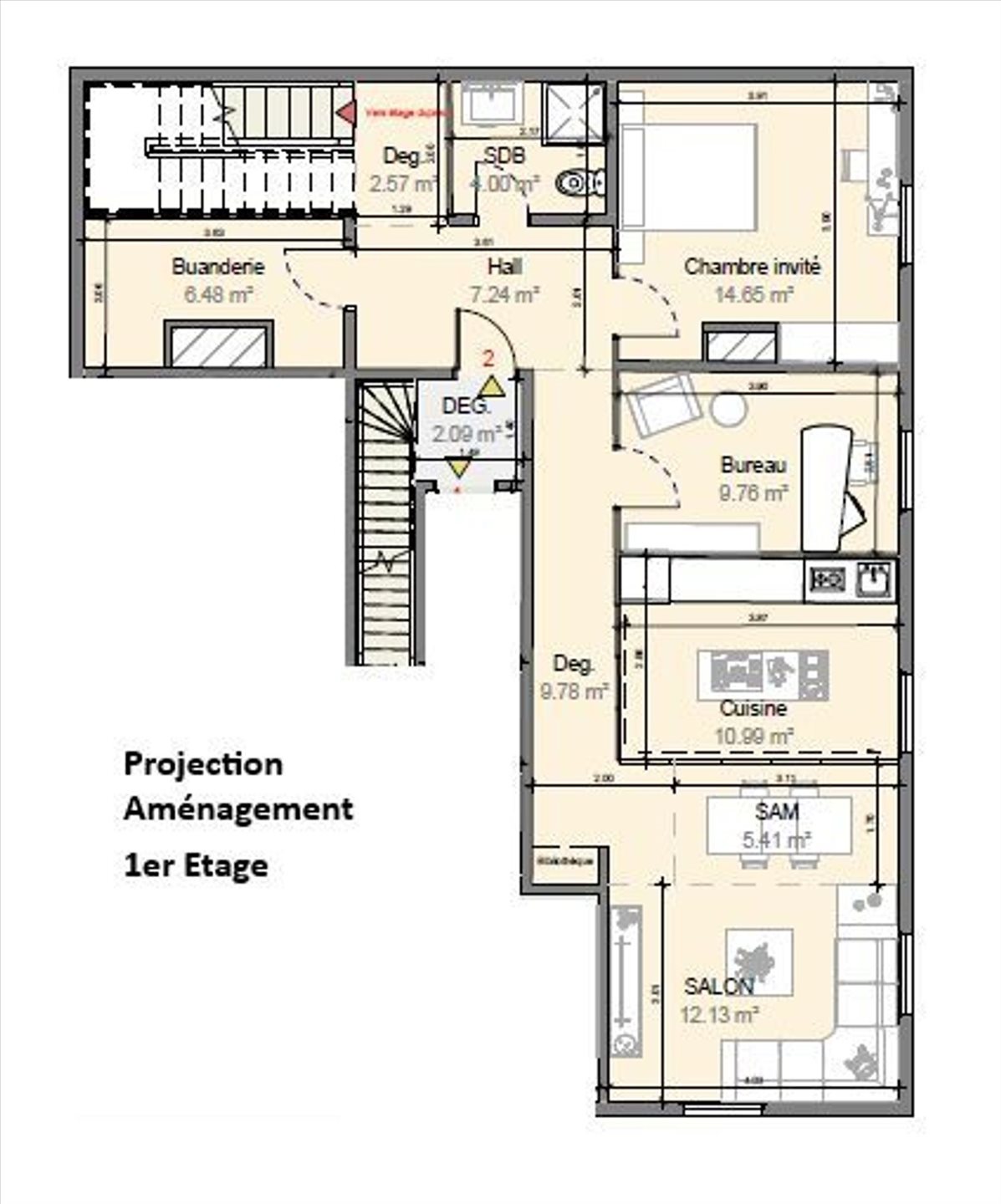 Appartement à vendre, 120m², Uckange