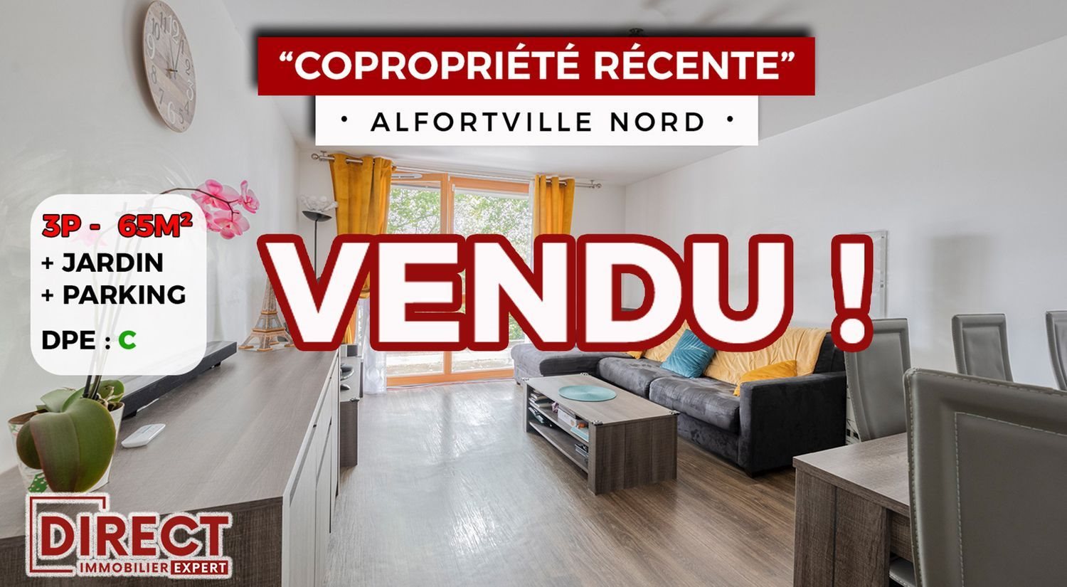 Appartement à vendre, 66m², Alfortville