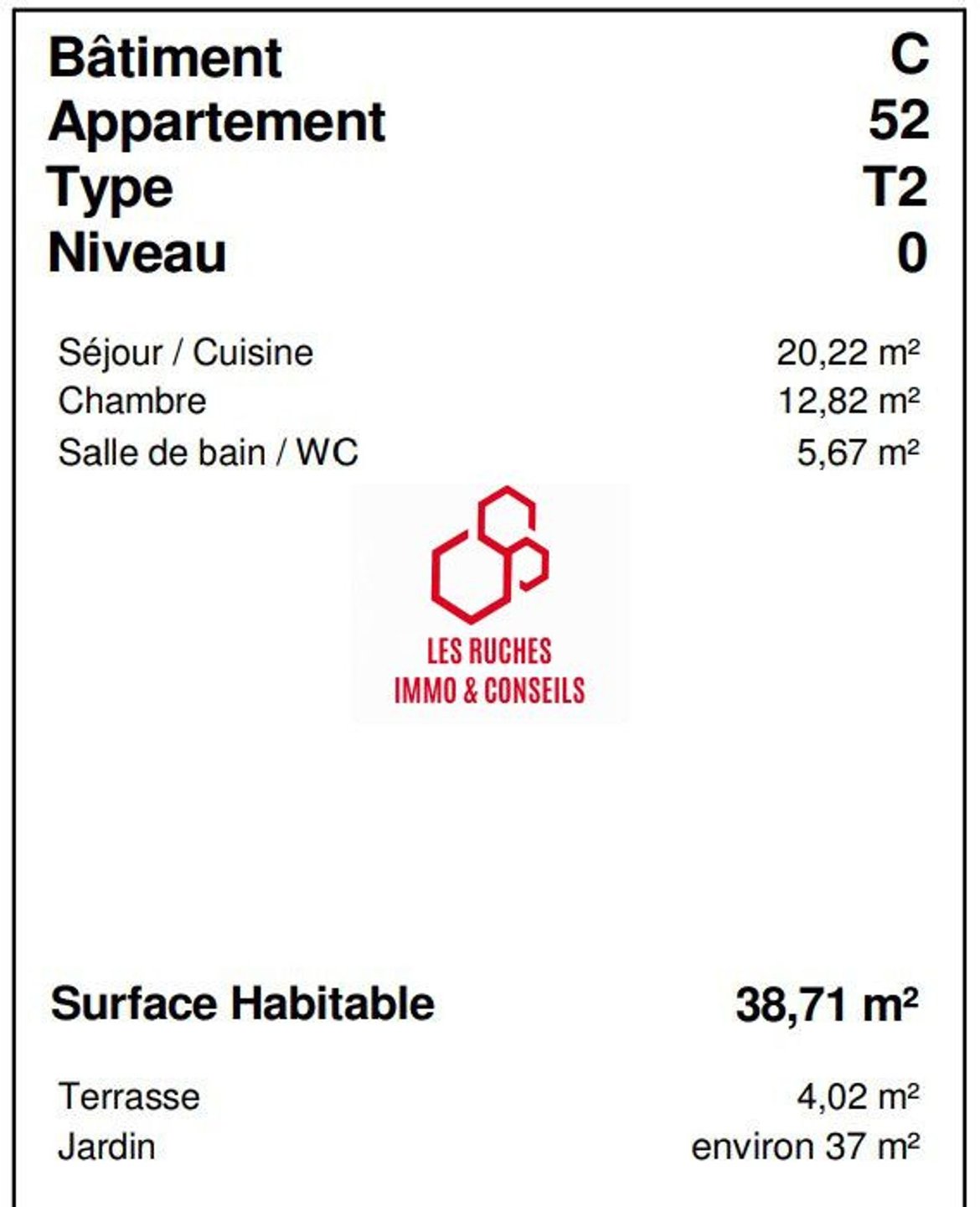 Appartement à vendre, 38m², Cesson