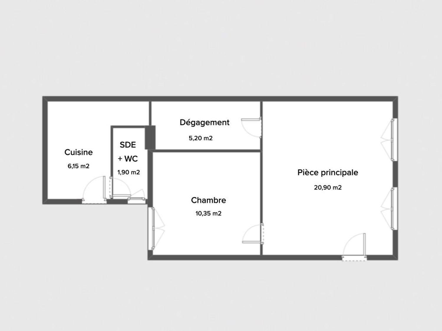 Appartement à vendre, 45m², Levallois-Perret