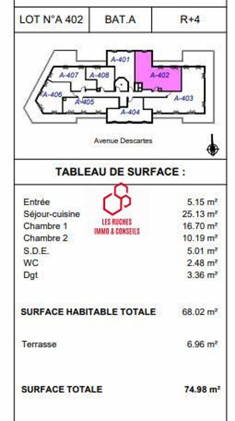 Appartement à vendre, 68m², Le Blanc-Mesnil