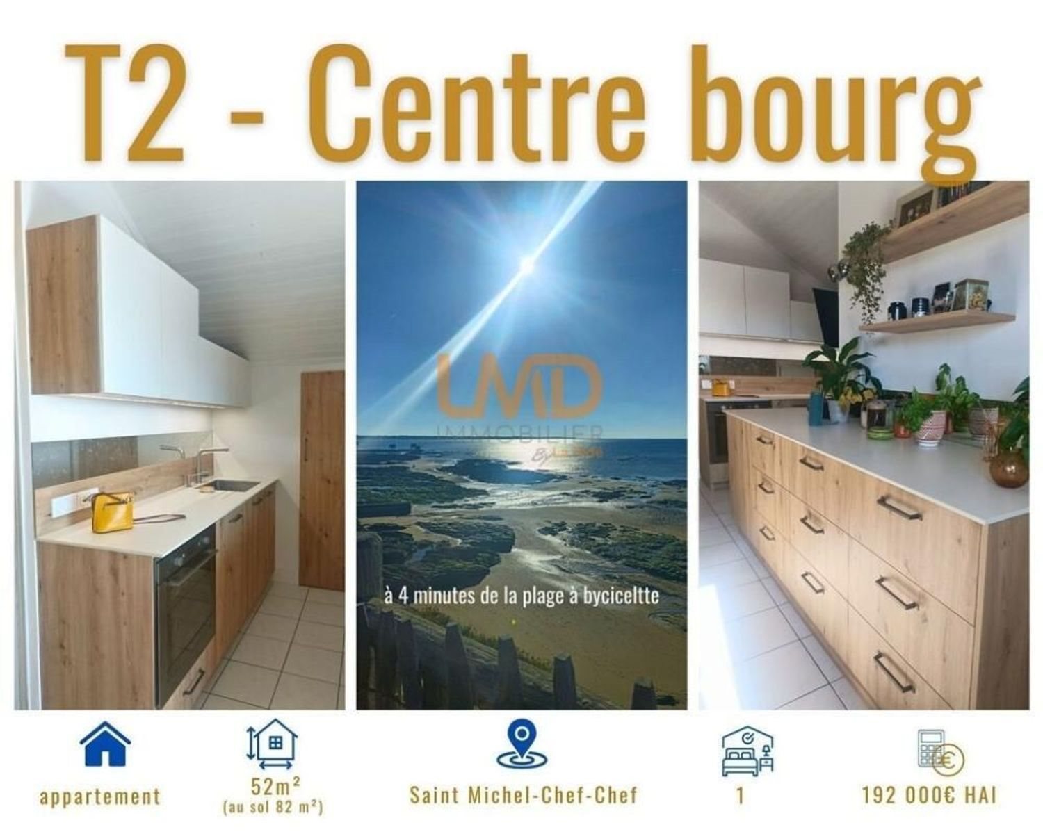 Appartement à vendre, 52m², Saint-Michel-Chef-Chef