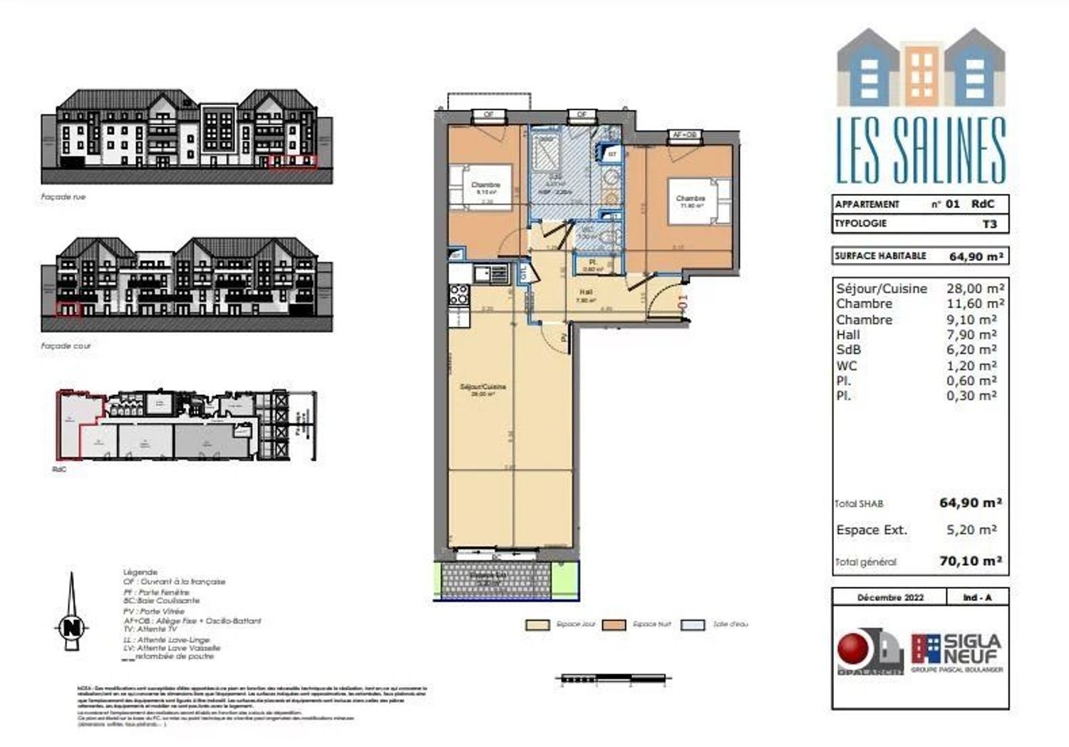 Appartement à vendre, 64m², Berck