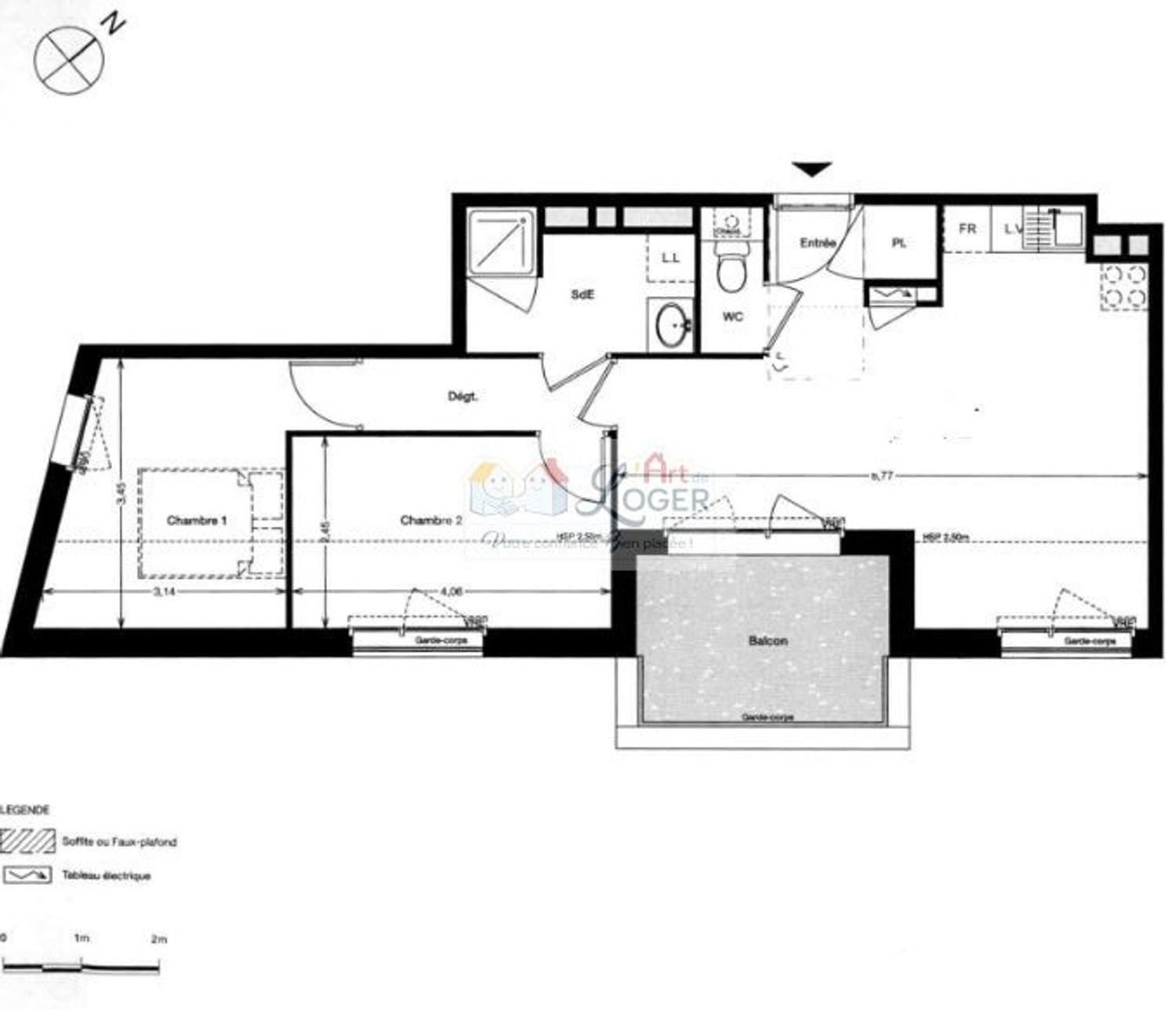 Appartement à louer, 56m², Nantes