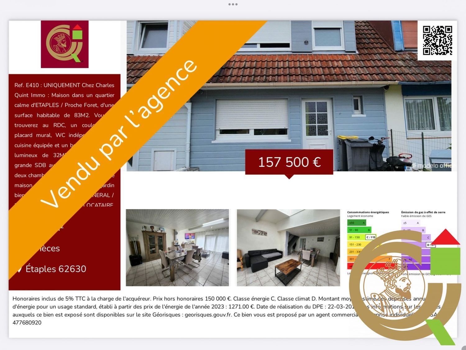 Maison à vendre, 83m², Étaples