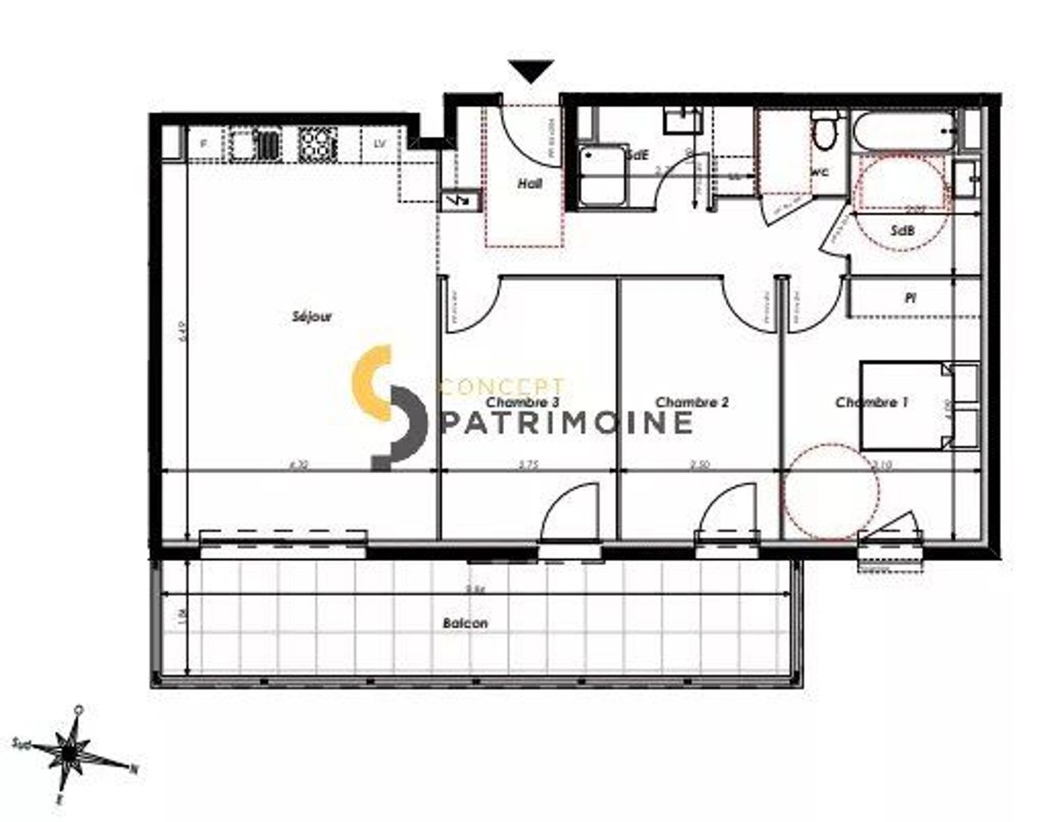 Appartement à vendre, 82m², Saint-Laurent-du-Var