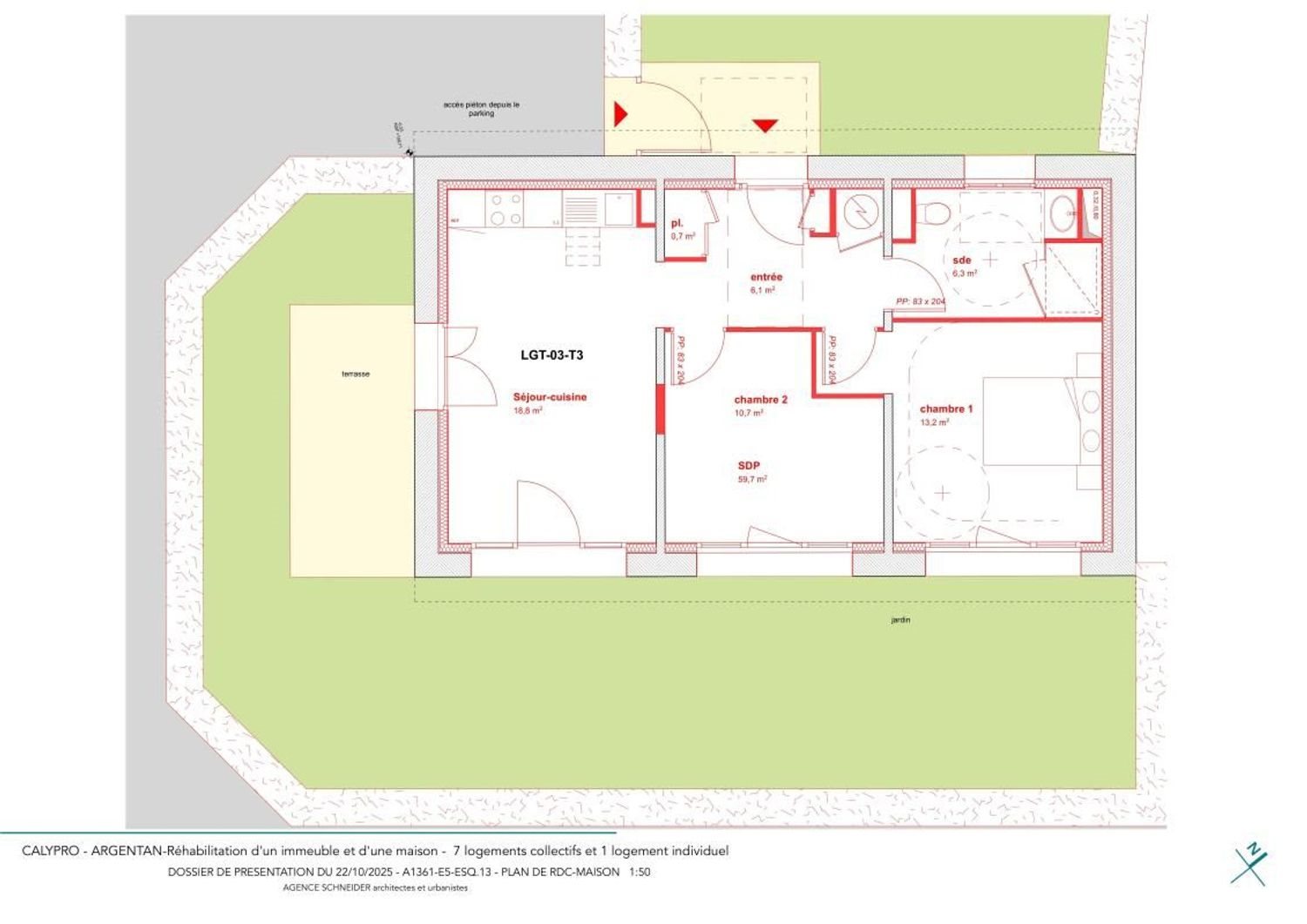 Maison à vendre, 55m², Argentan