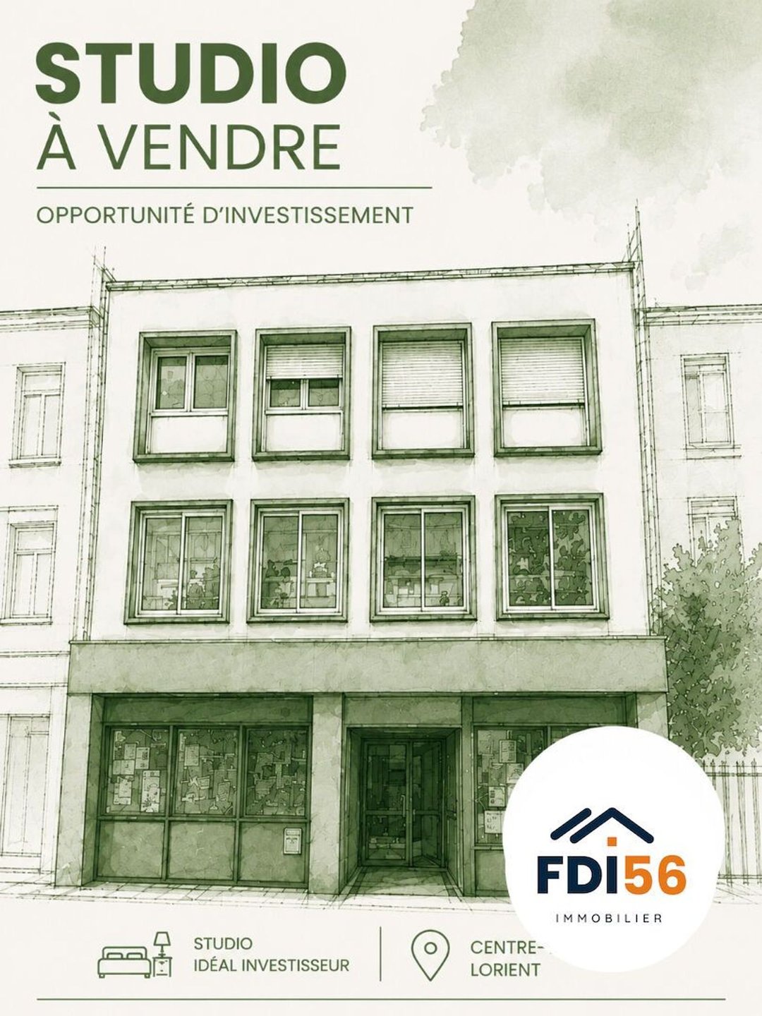 Appartement à vendre, 16m², Lorient