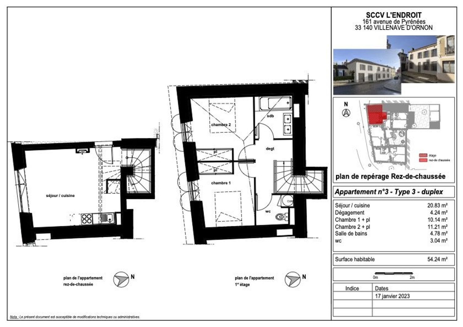 Appartement à vendre, 55m², Langon