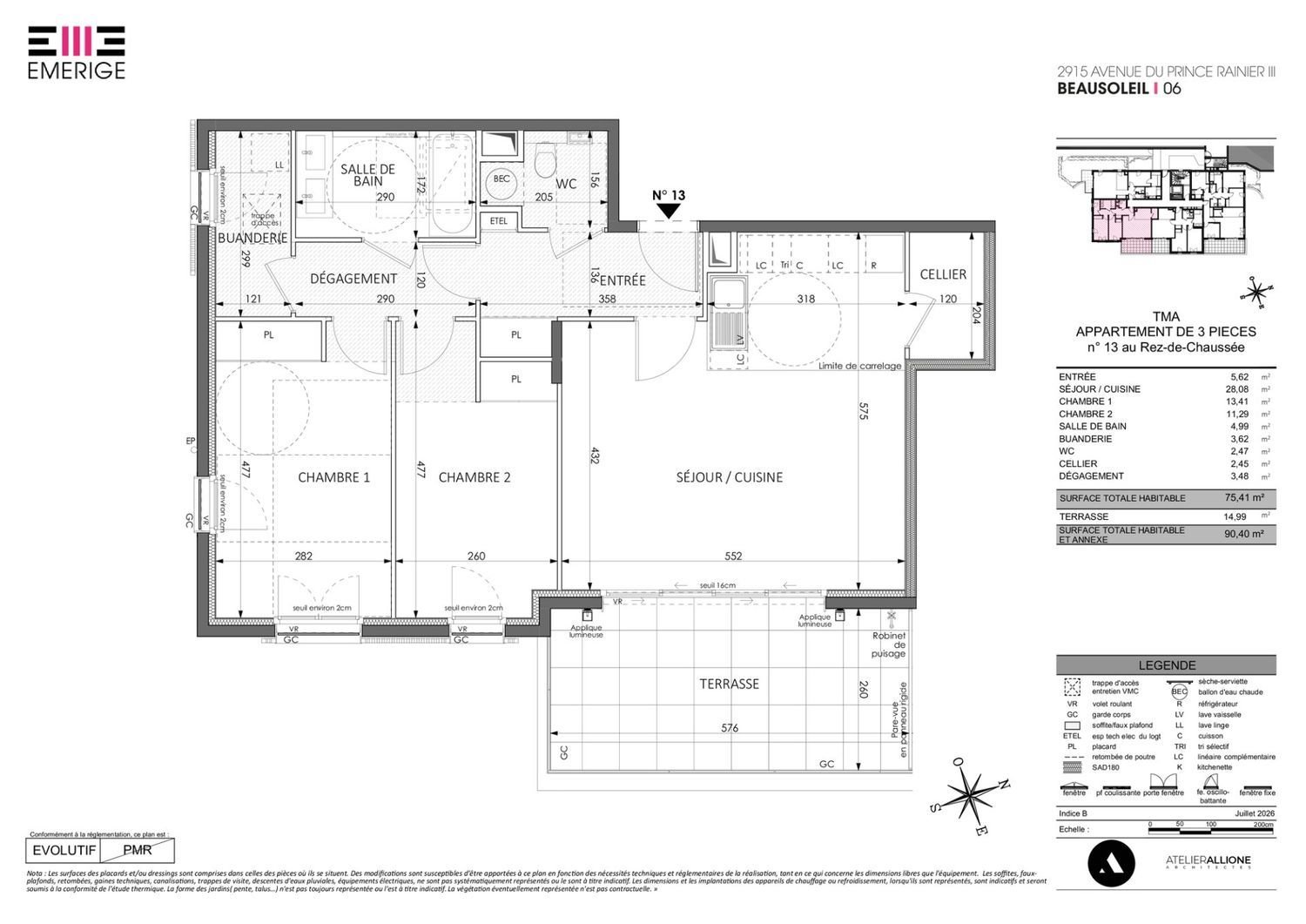 Appartement à vendre, 75m², Roquebrune-Cap-Martin