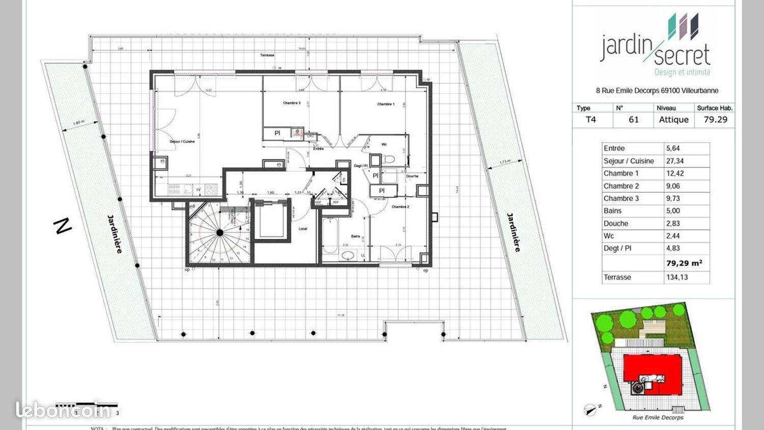 Appartement à vendre, 85m², Villeurbanne