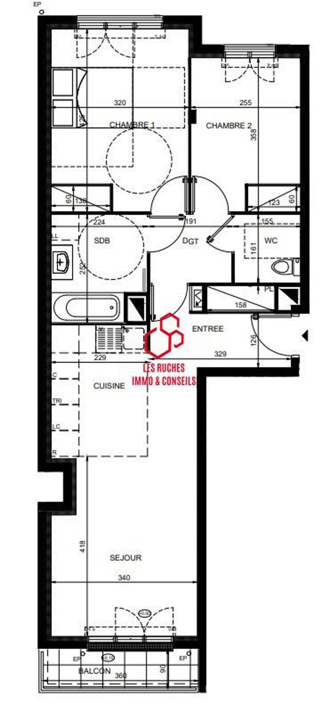 Appartement à vendre, 61m², Chelles
