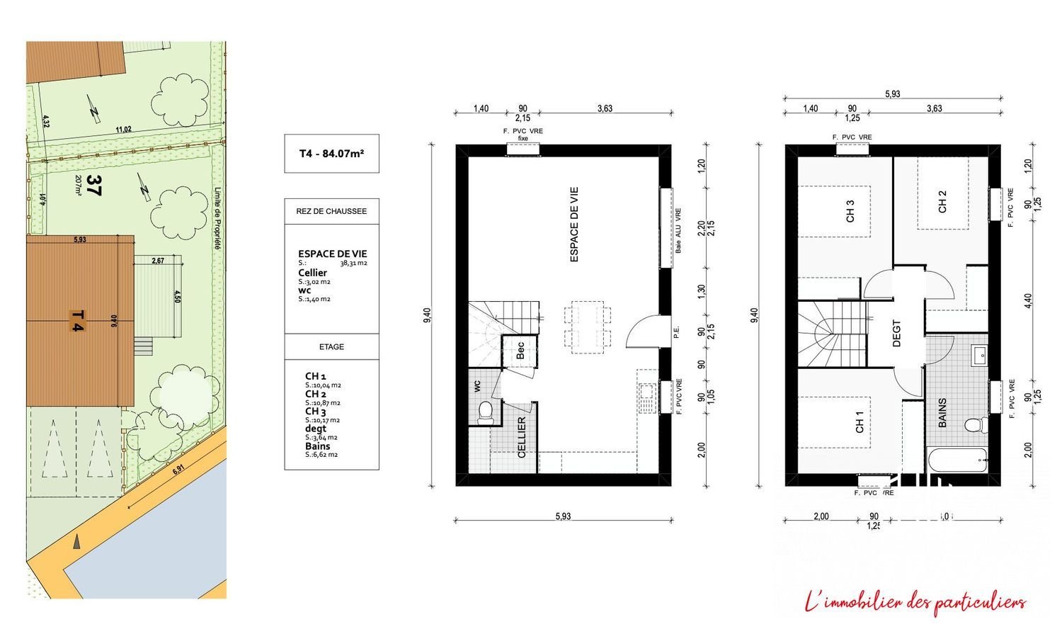 Maison à vendre, 84m², Cournonterral