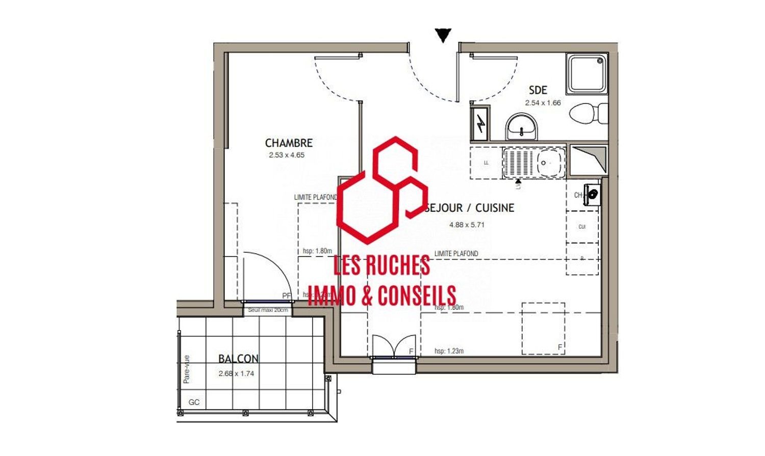 Appartement à vendre, 33m², Villiers-le-Bel