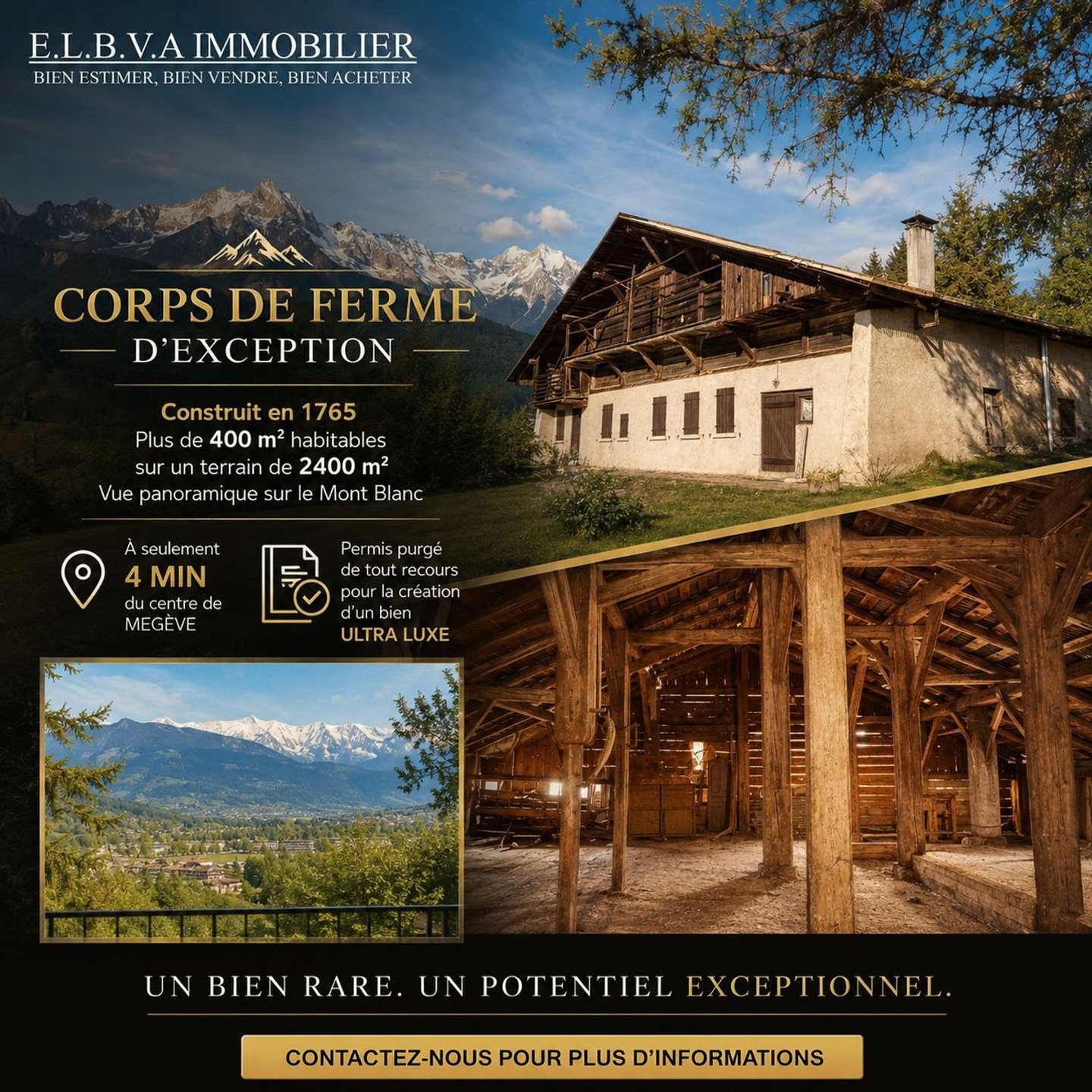 Maison à vendre, 400m², Megève