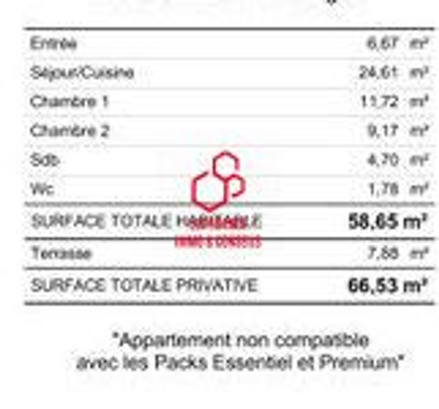 Appartement à vendre, 58m², Goussainville