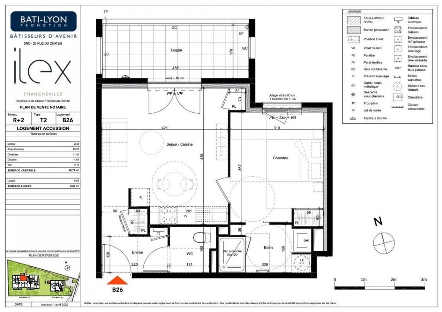 Appartement à vendre, 40m², Francheville