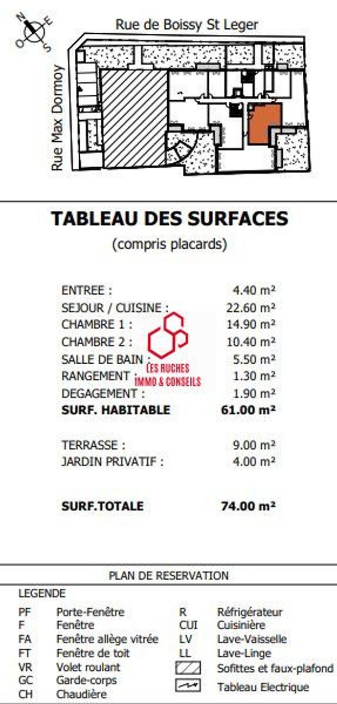 Appartement à vendre, 61m², Quincy-sous-Sénart