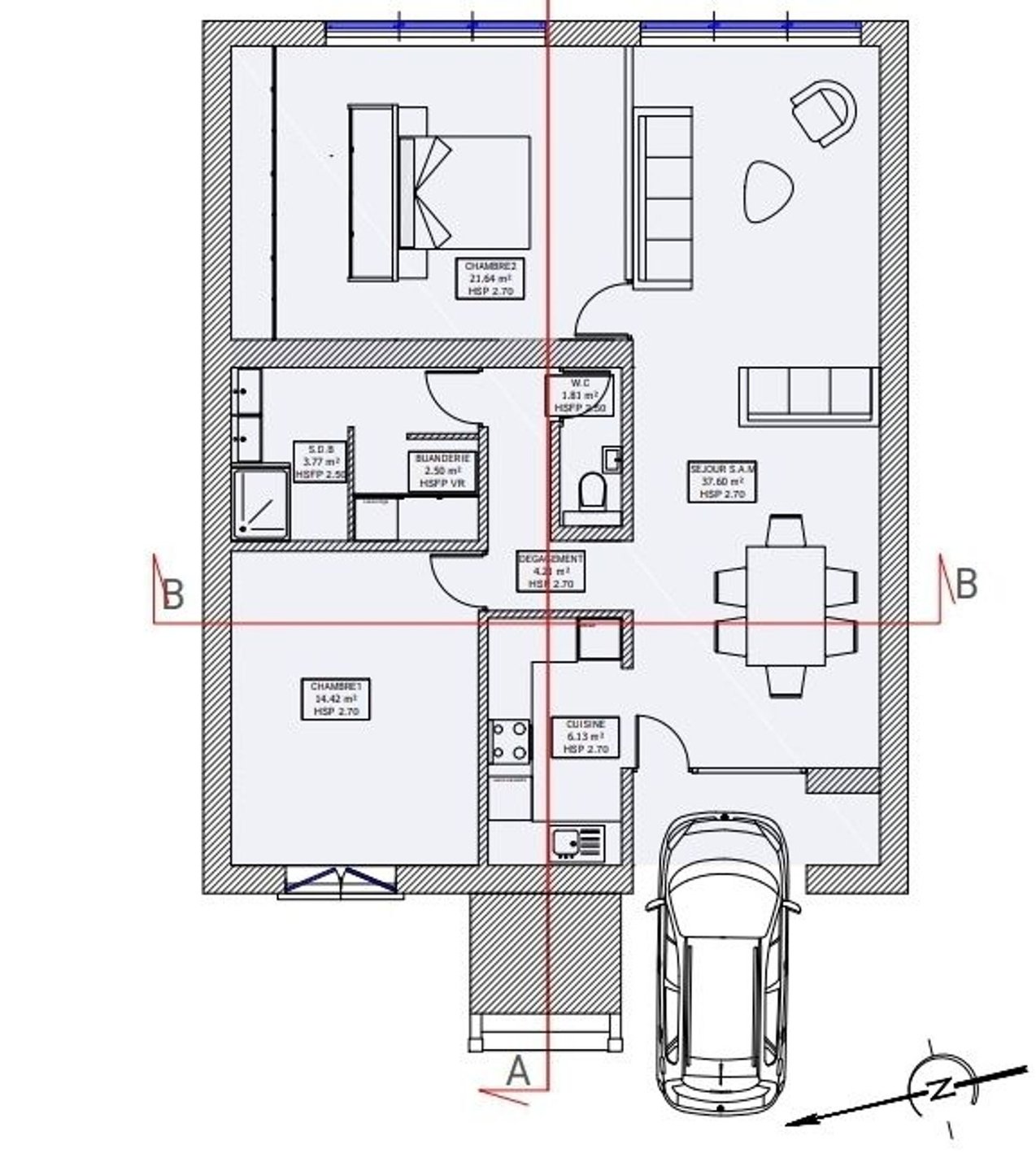 Appartement à vendre, 97m², Montreuil