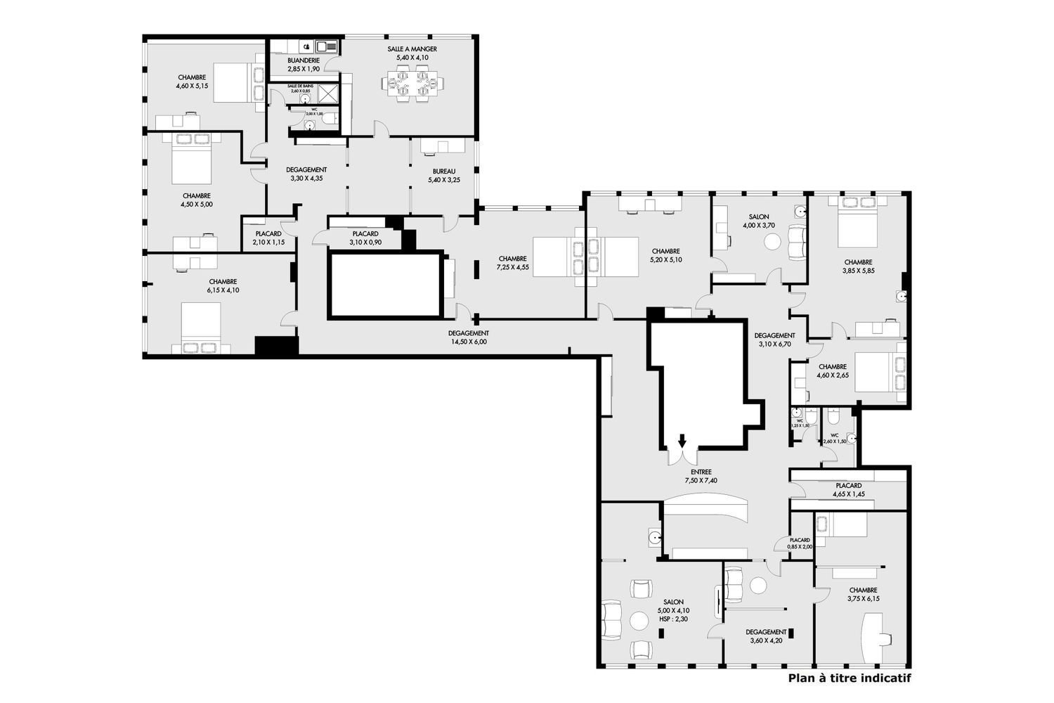 Appartement à vendre, 371m², Asnières-sur-Seine