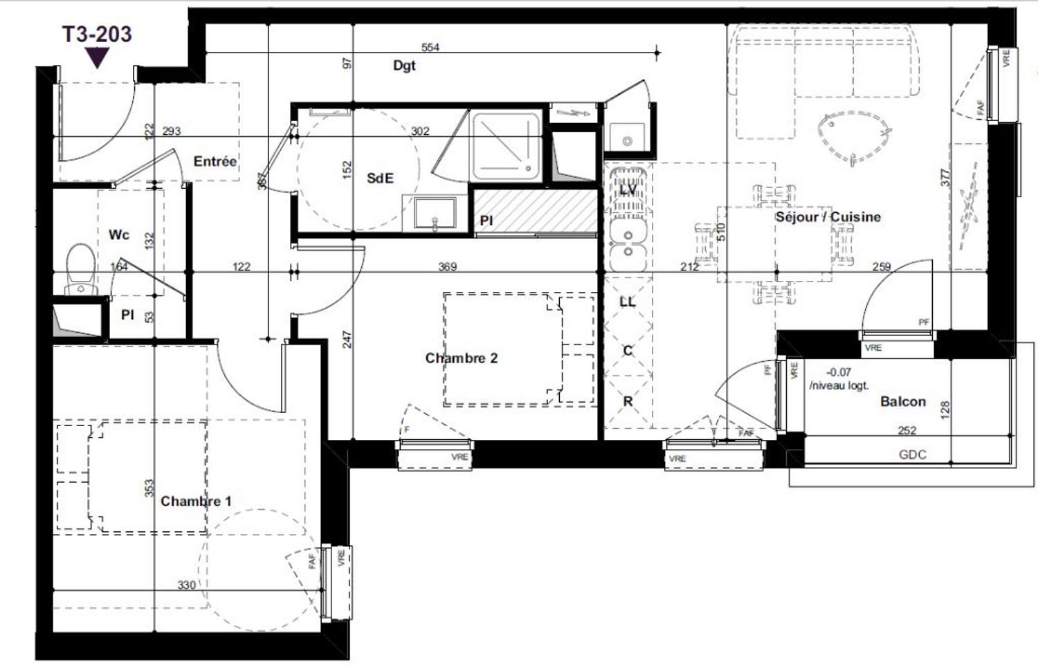 Appartement à vendre, 59m², Saint-Rémy-lès-Chevreuse