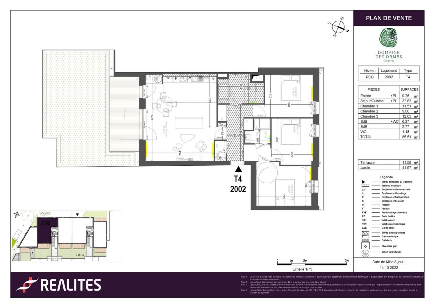 Appartement à vendre, 85m², Coupvray