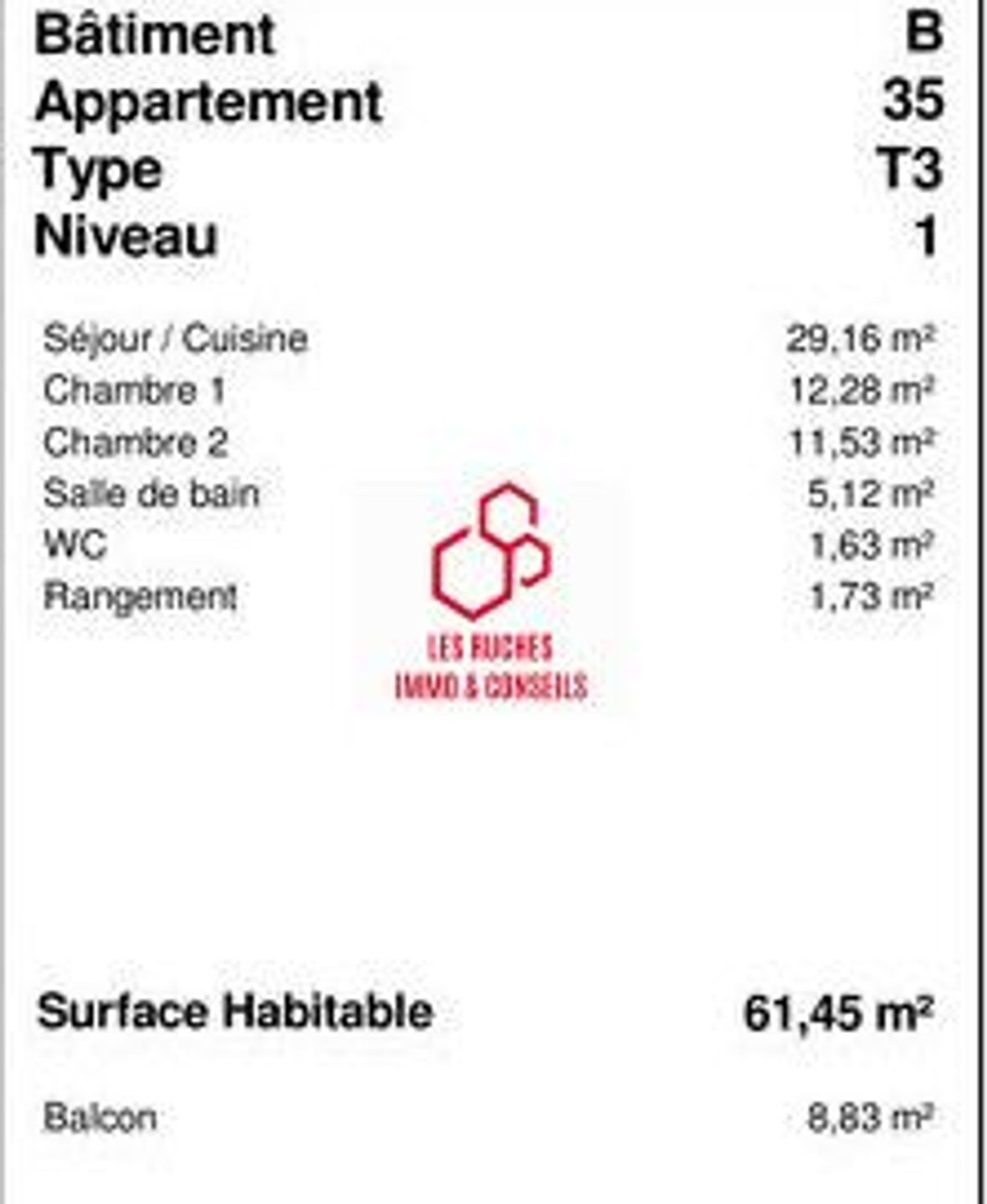 Appartement à vendre, 61m², Cesson