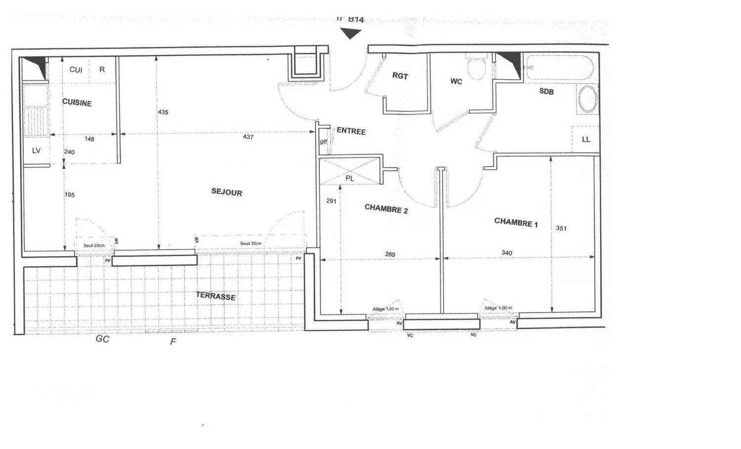 Appartement à louer, 62m², Colombes
