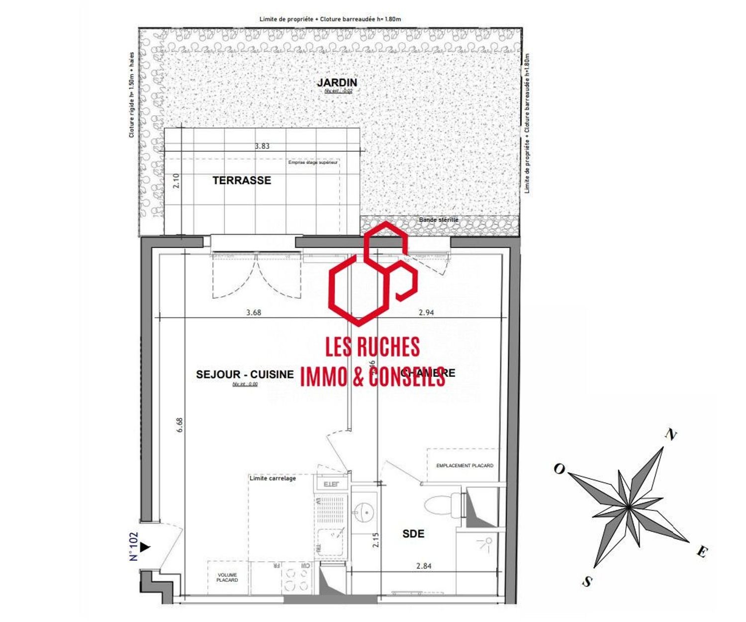 Appartement à vendre, 42m², Montévrain