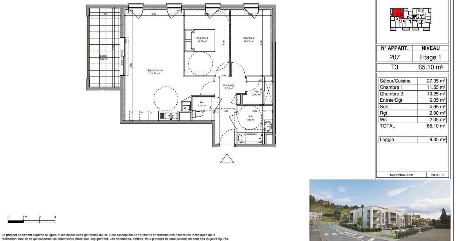 Appartement à vendre, 65m², Sain-Bel