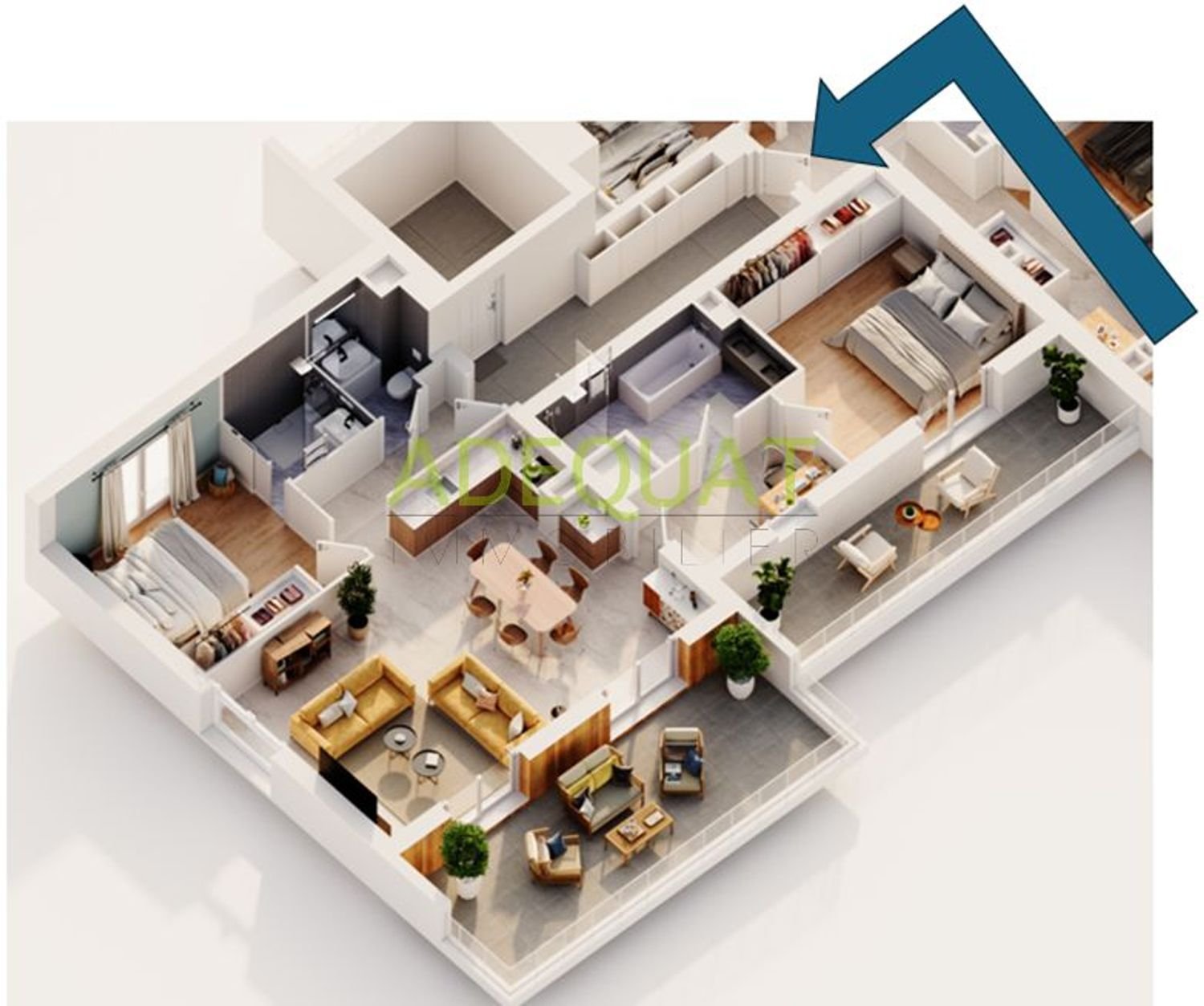 Appartement à vendre, 90m², Saint-André-le-Gaz