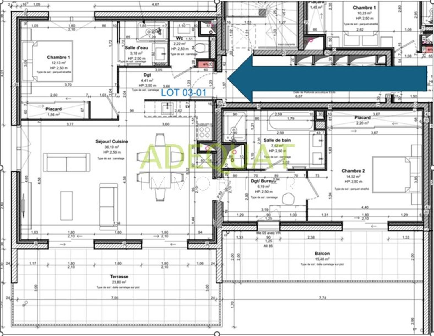 Appartement à vendre, 90m², Saint-André-le-Gaz