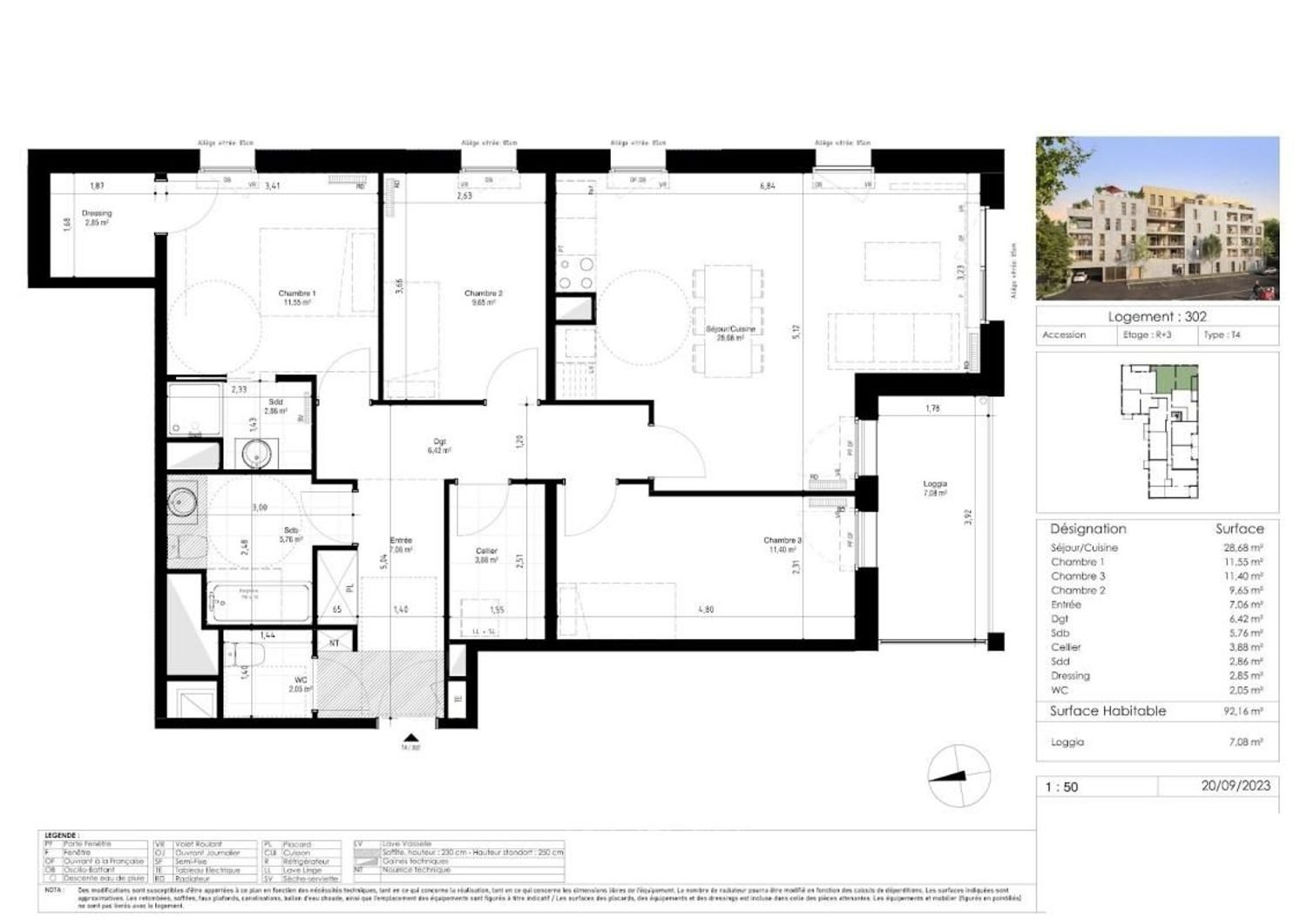 Appartement à vendre, 92m², Lambersart