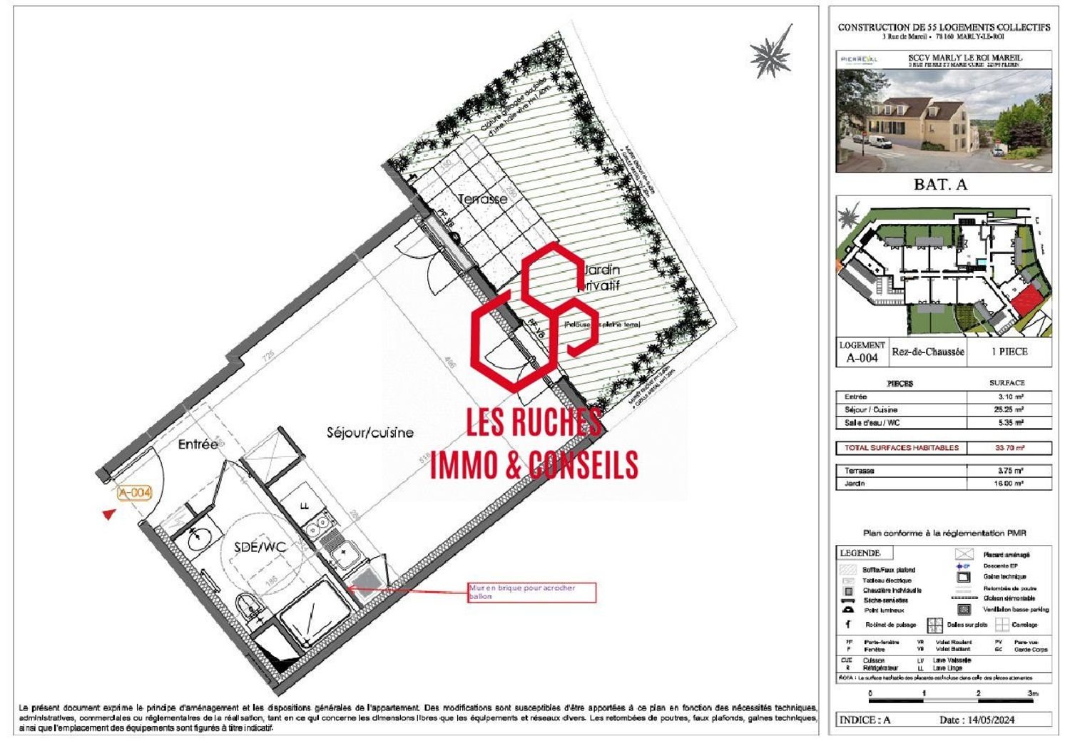 Appartement à vendre, 33m², Marly-le-Roi