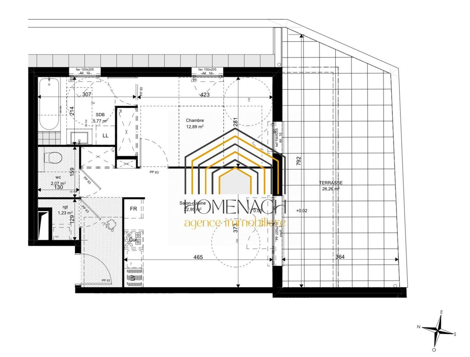 Appartement à vendre, 44m², Lentilly