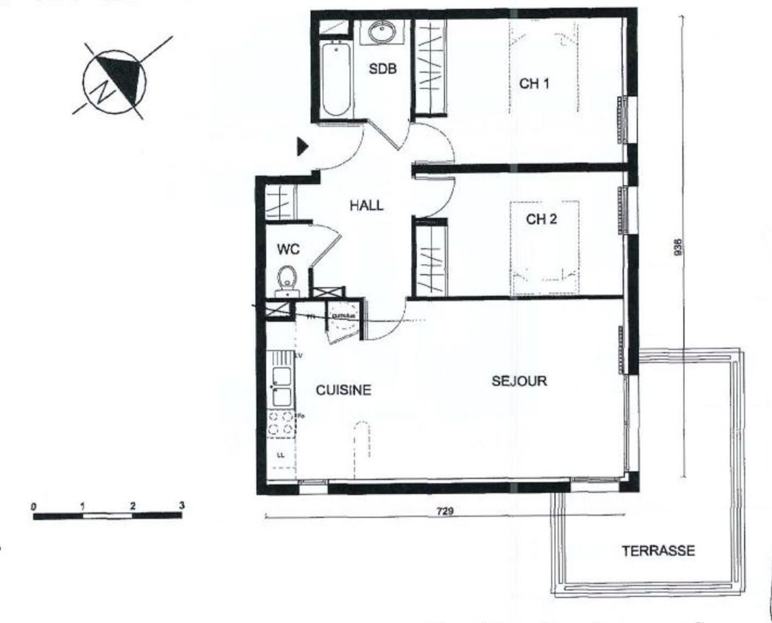 Appartement à vendre, 61m², Belin-Béliet