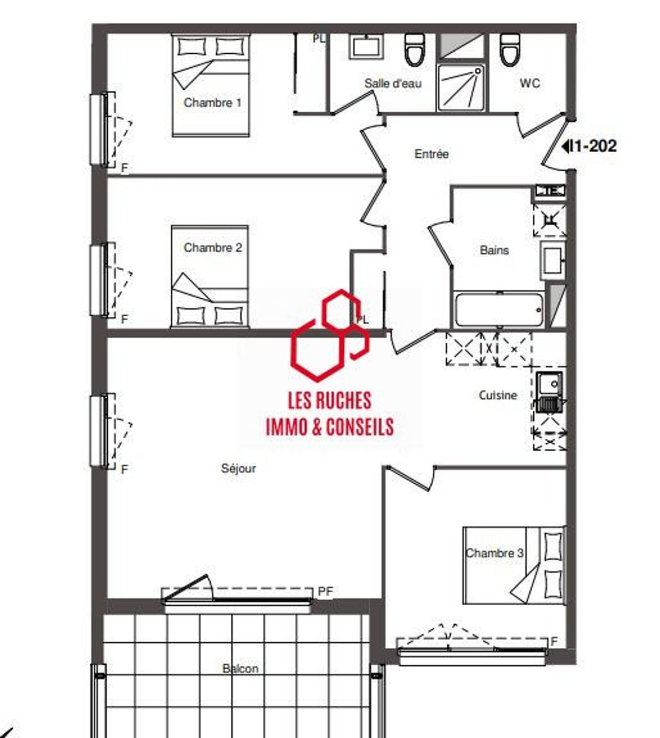 Appartement à vendre, 90m², Plaisir