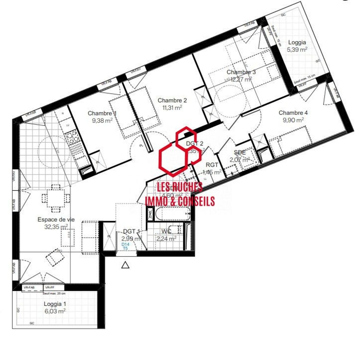 Appartement à vendre, 94m², Aubervilliers