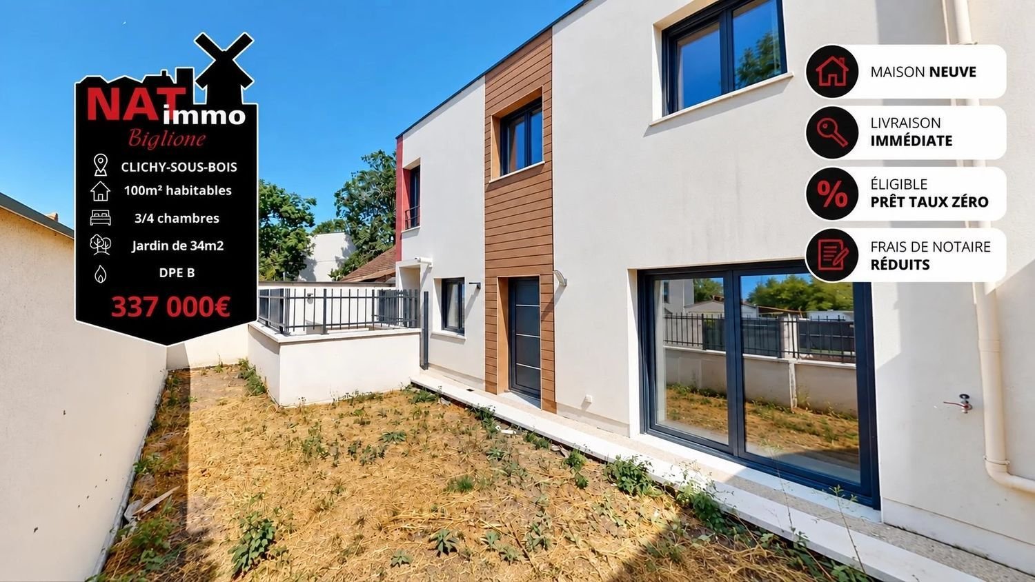 Maison à vendre, 100m², Clichy-sous-Bois