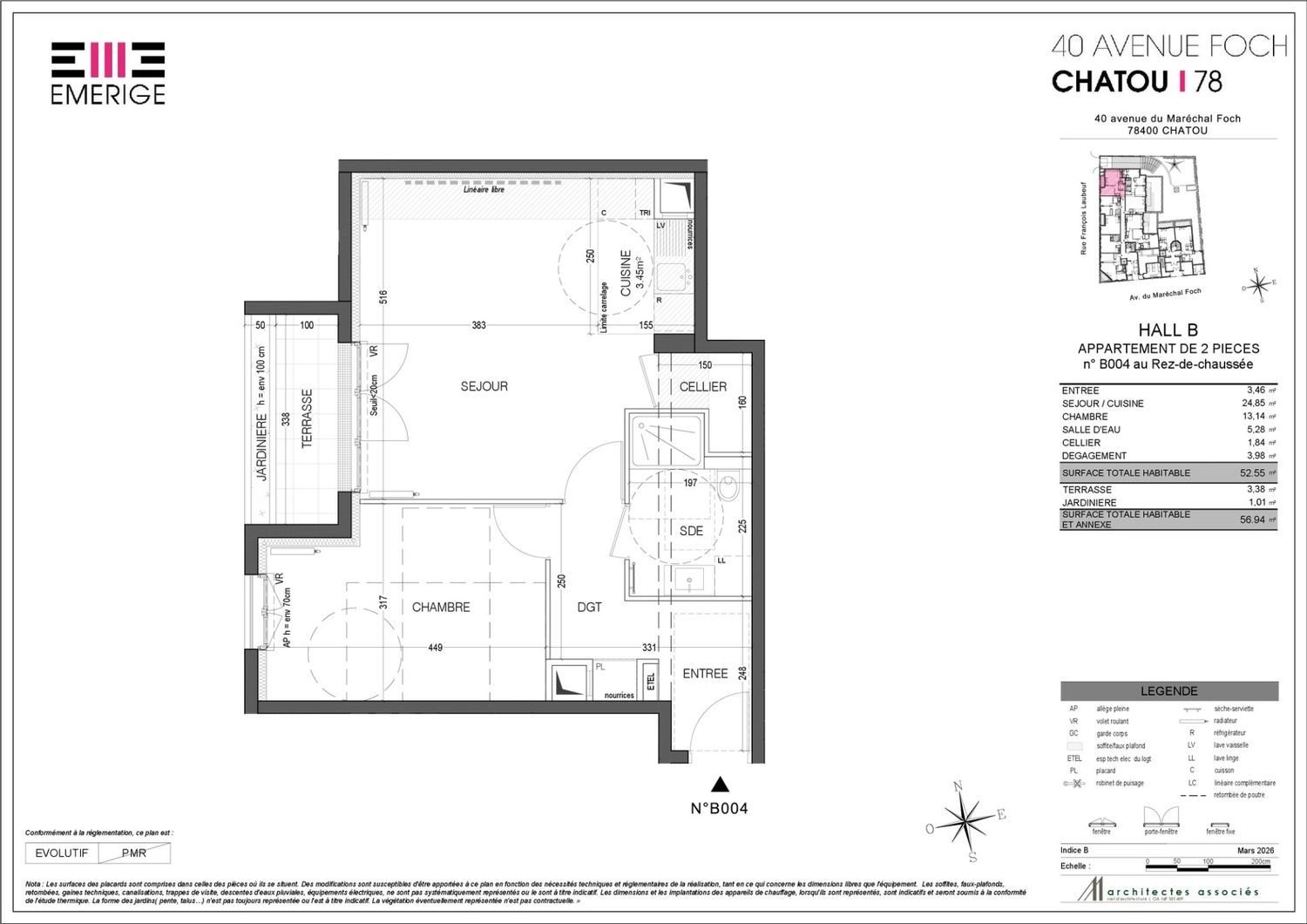 Appartement à vendre, 53m², Chatou
