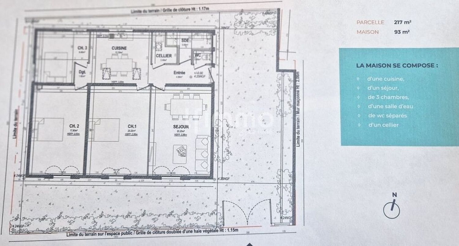 Maison à vendre, 93m², Arès
